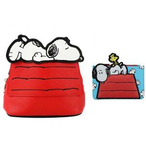 Peanuts Snoopy and Dog House Crossbody Bag with Card Wallet